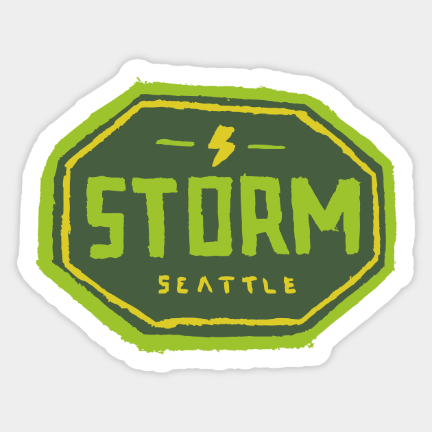 Seattle Stoooorm 03 Sticker by Very Simple Graph